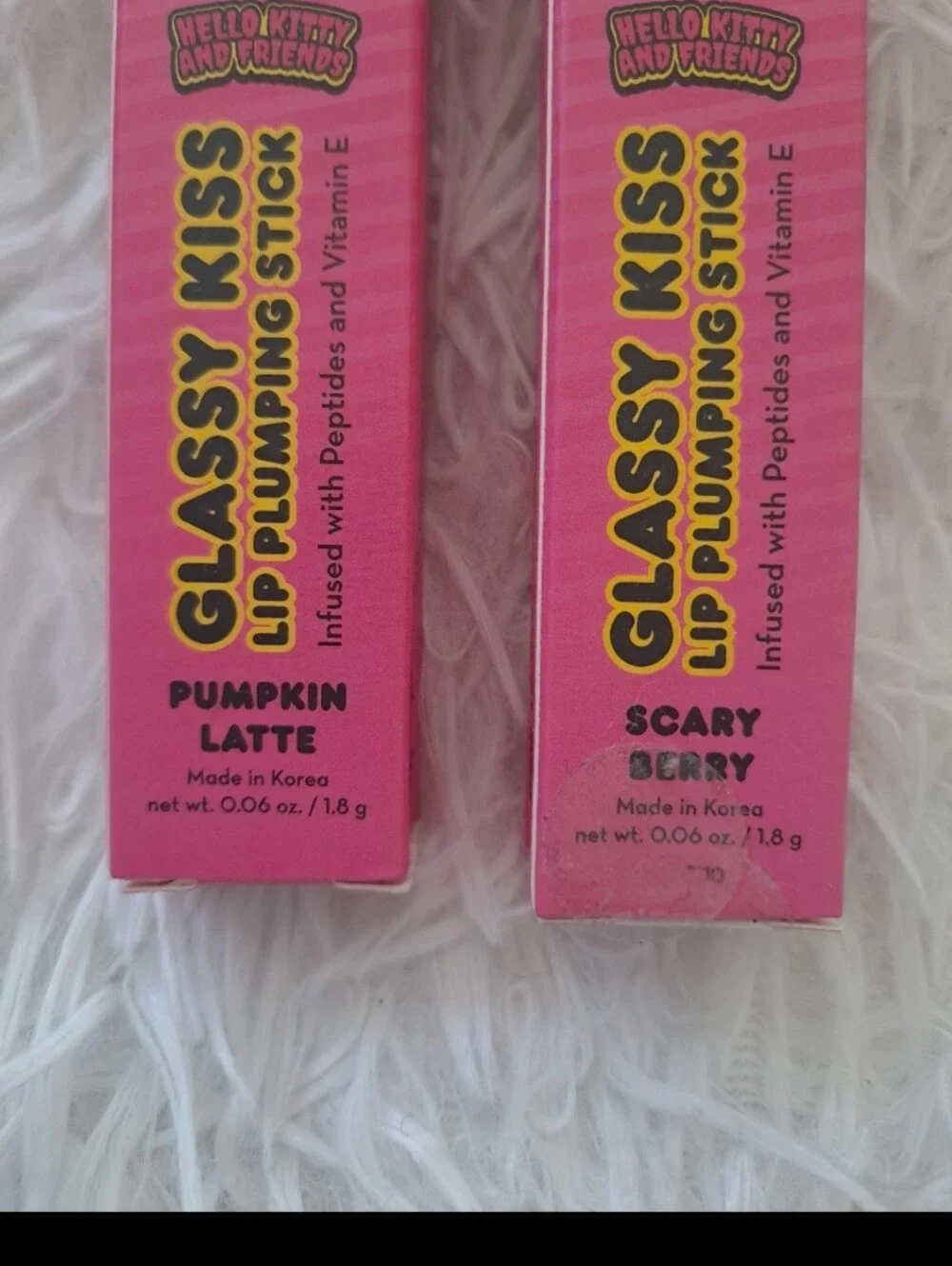 Brand New The Creme Shop Hello Kitty and Friends GLASSY KISS Lip Plumping Stick